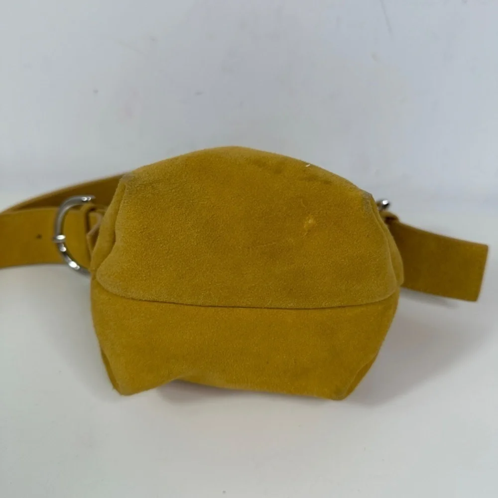 Urban Outfitters Mustard Suede Micro Bag With Straps Crossbody - Picture 6 of 12